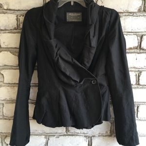 AllSaints Shawl collar linen-blend blazer - US 2-4